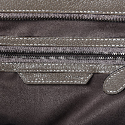 Celine Drummed Calfskin Mini Luggage Souris 6 of 9