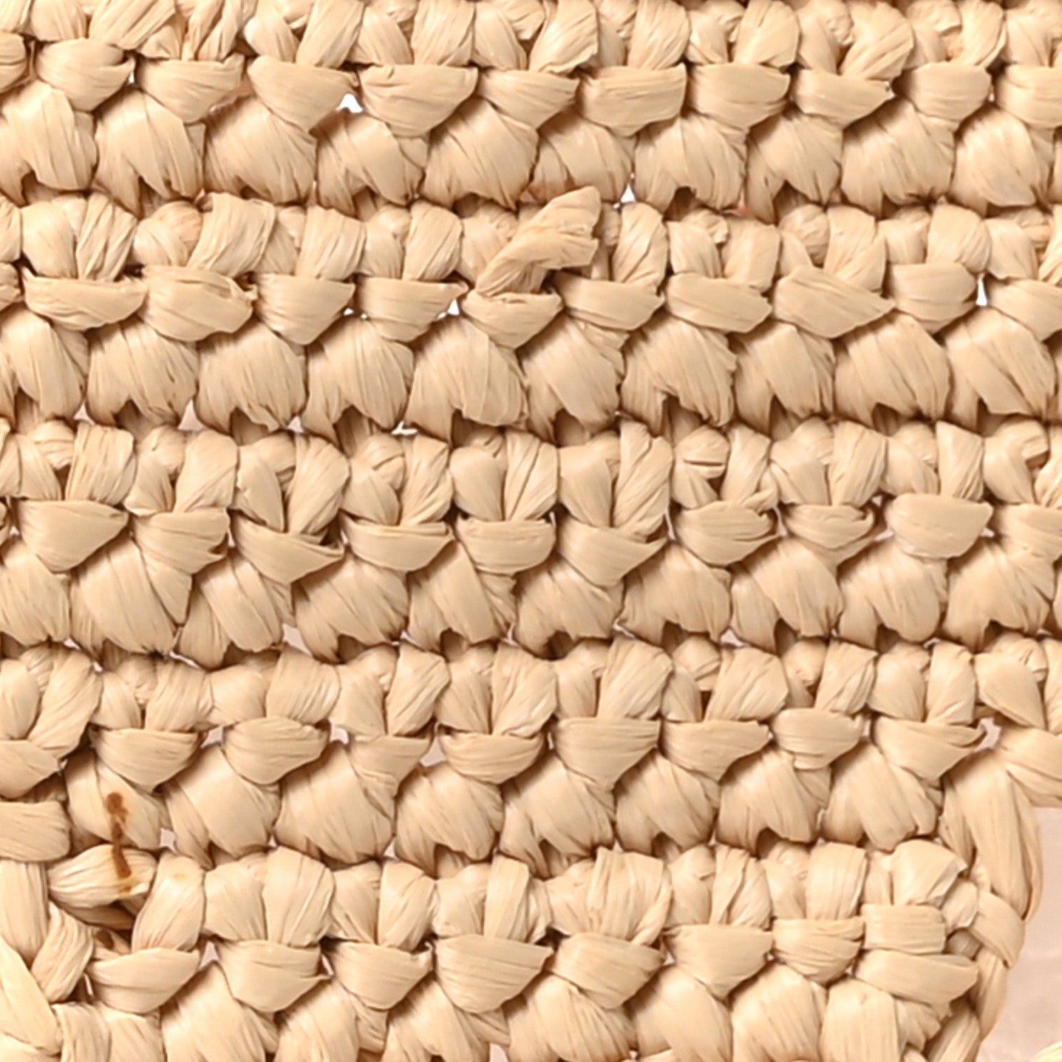Prada Yarn Raffia Effect Crochet Logo Embroidered Tote Bag Naturale 7 of 9