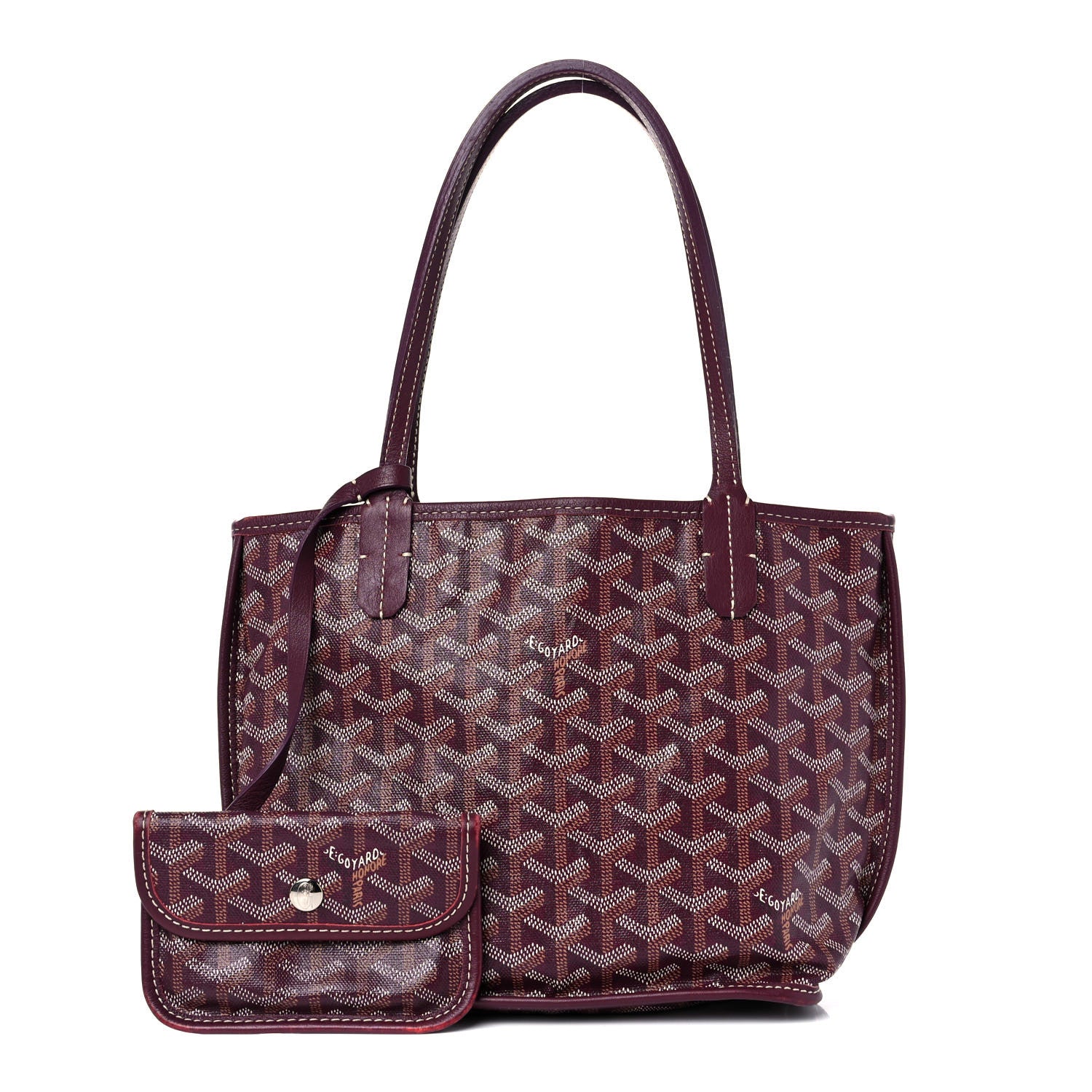 Goyard Goyardine Reversible Mini Anjou Burgundy 1 of 18