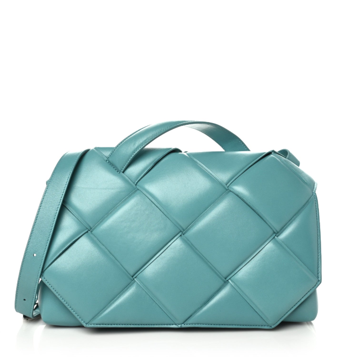 Bottega Veneta Nappa Intreccio Padded Top Handle Shoulder Bag Linoleum 1 of 9