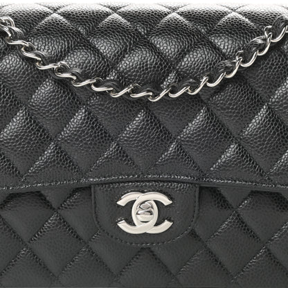 Chanel Caviar Quilted Medium Double Flap Black 8 of 11