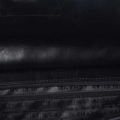 Chanel Patent Quilted Jumbo Diagonal CC Flap Black 9 of 12