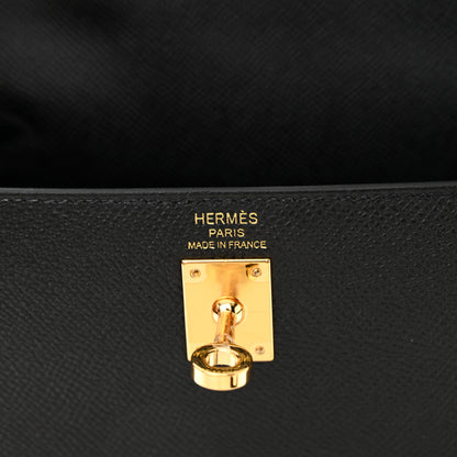 Hermes Epsom Kelly Sellier 25 Black 6 of 11