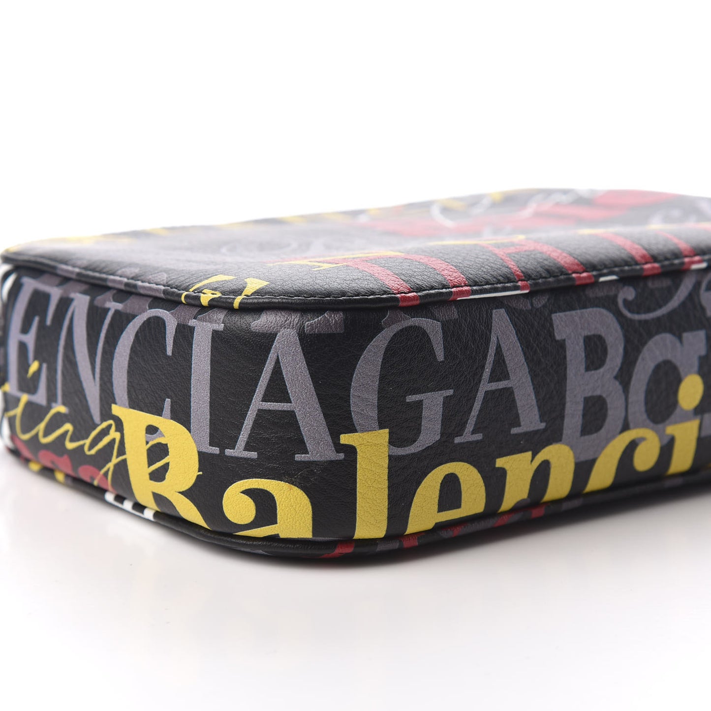 Calfskin Logo Print S Everyday Camera Bag Black Multicolor