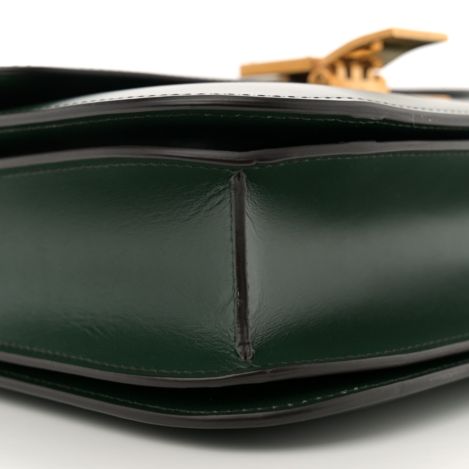 Celine Box Calfskin Medium Classic Box Flap Bag Dark Green 8 of 10