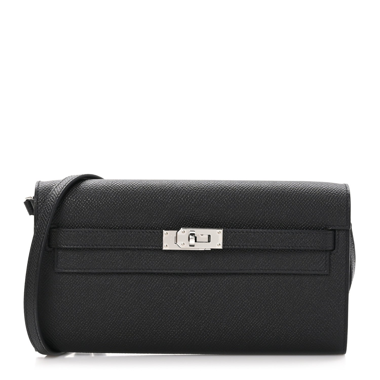 Hermes Epsom Kelly Wallet To Go Black 1 of 12