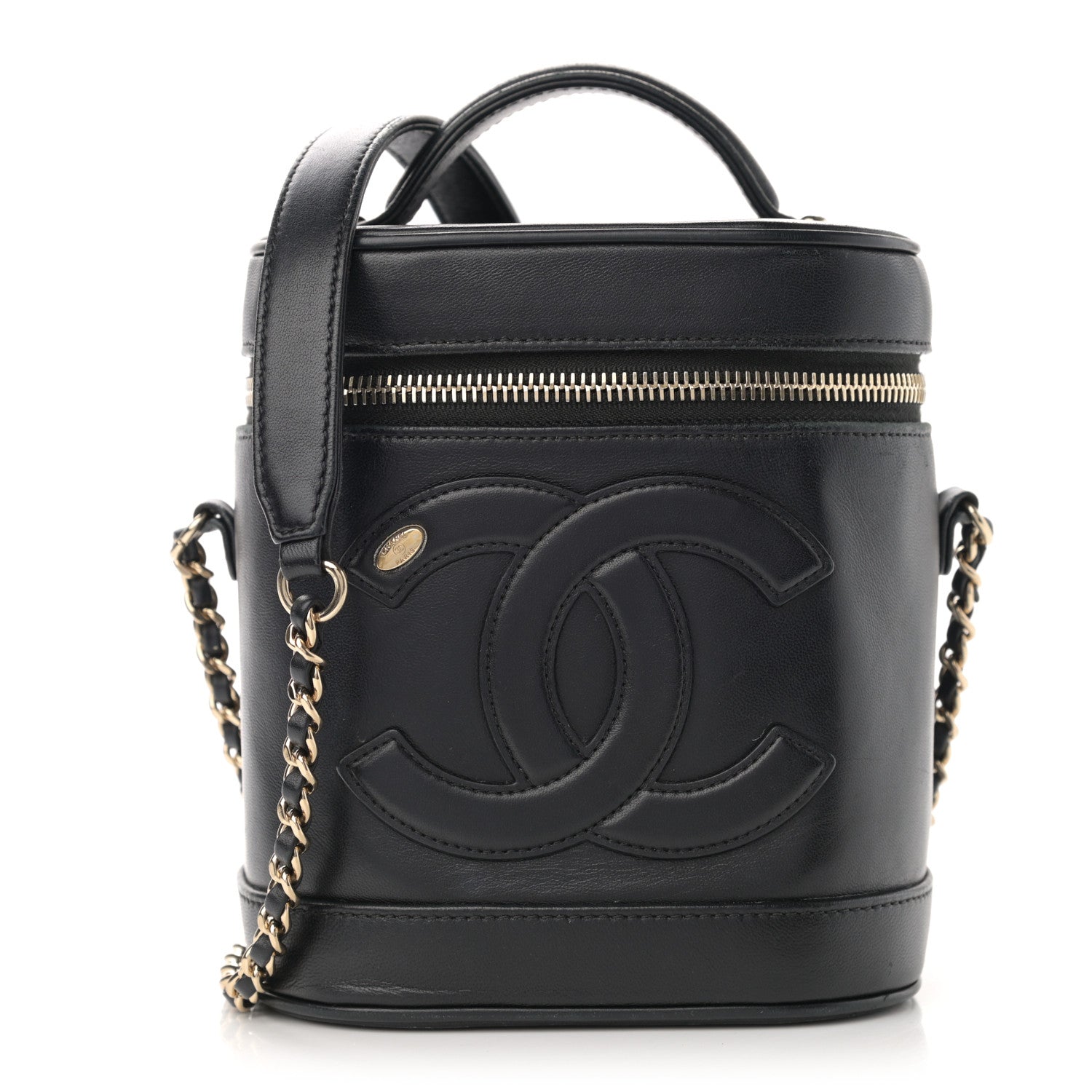 Chanel Lambskin Timeless Vanity Cosmetic Case Black 1 of 14