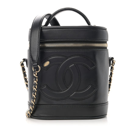 Chanel Lambskin Timeless Vanity Cosmetic Case Black 1 of 14