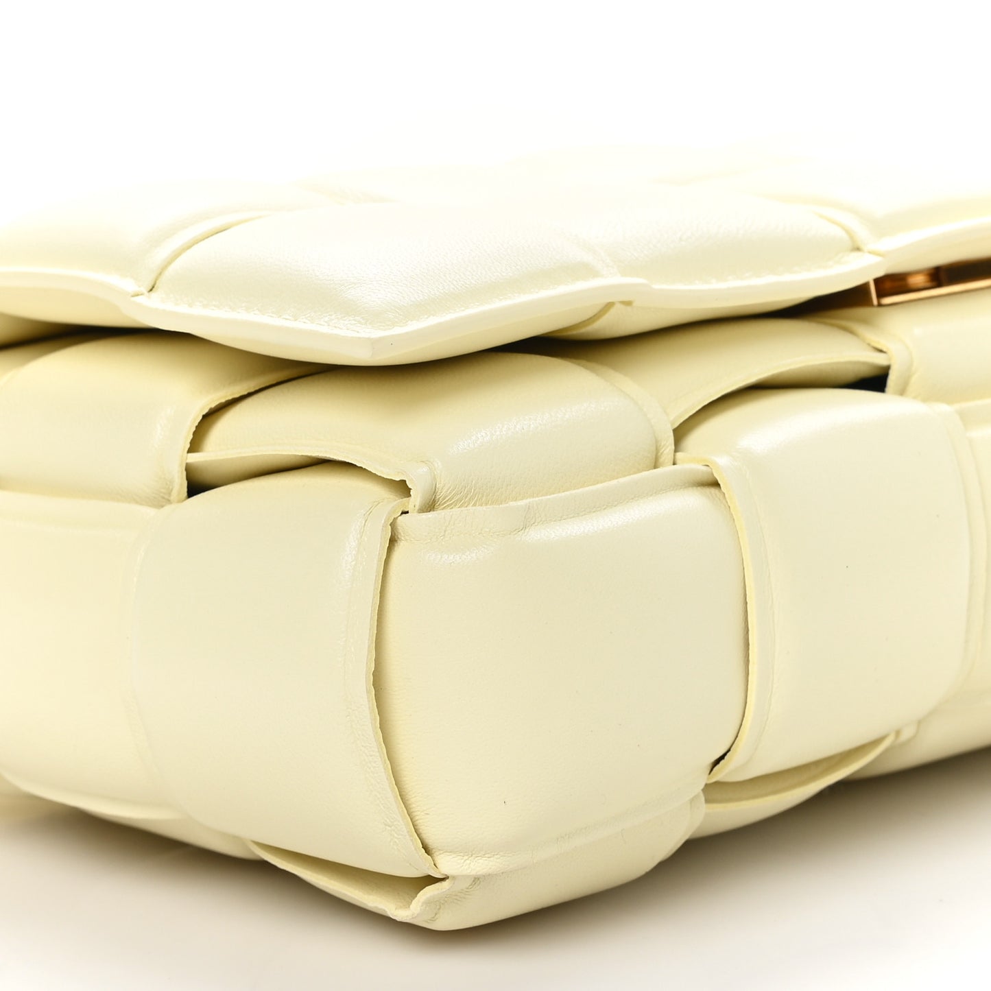 Nappa Maxi Intreccio Padded Cassette Crossbody Bag Zest