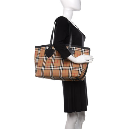 Burberry Vintage Check The Giant Reversible Tote Antique Yellow Bright Red 2 of 16