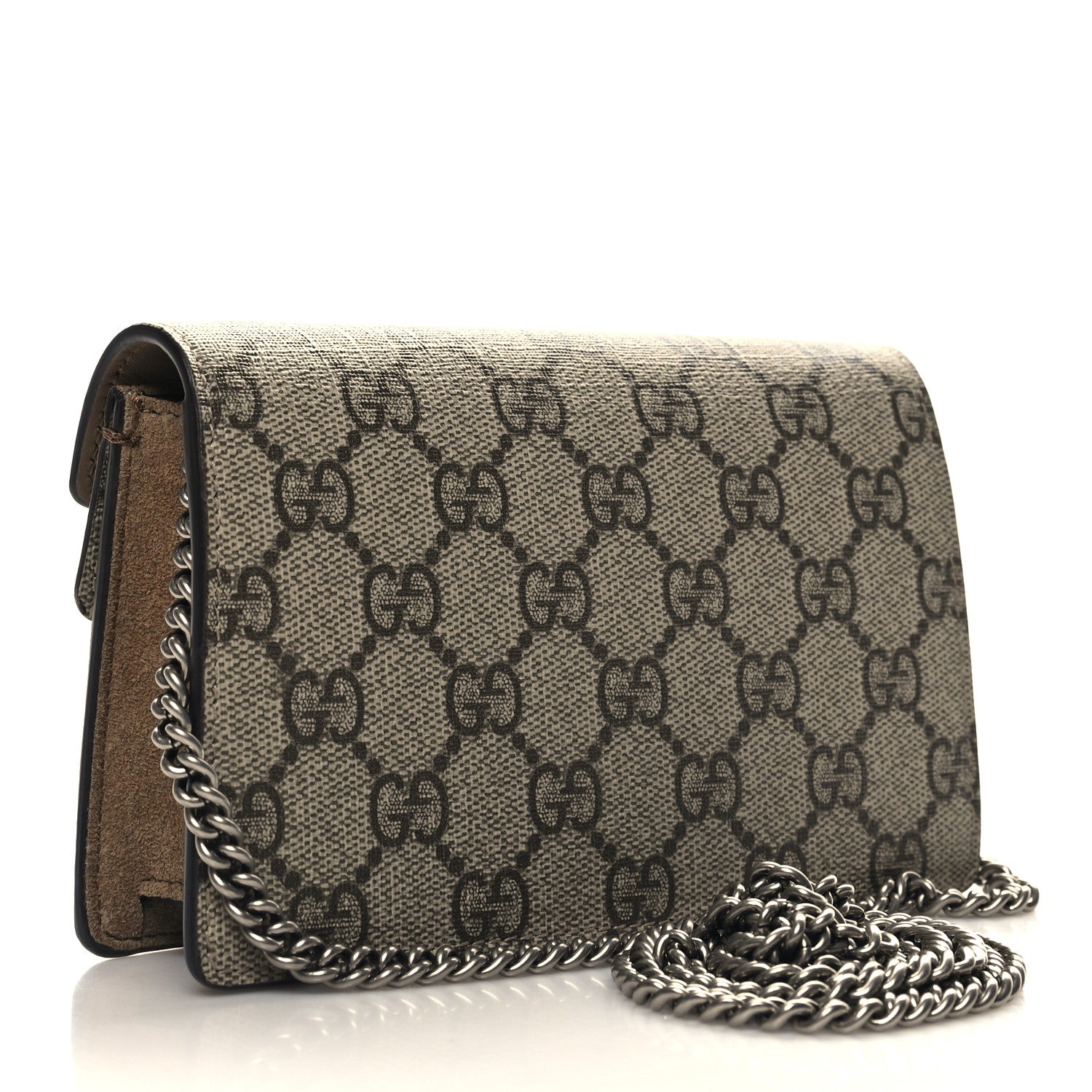 Gucci GG Supreme Monogram Super Mini Dionysus Shoulder Bag Taupe 4 of 11