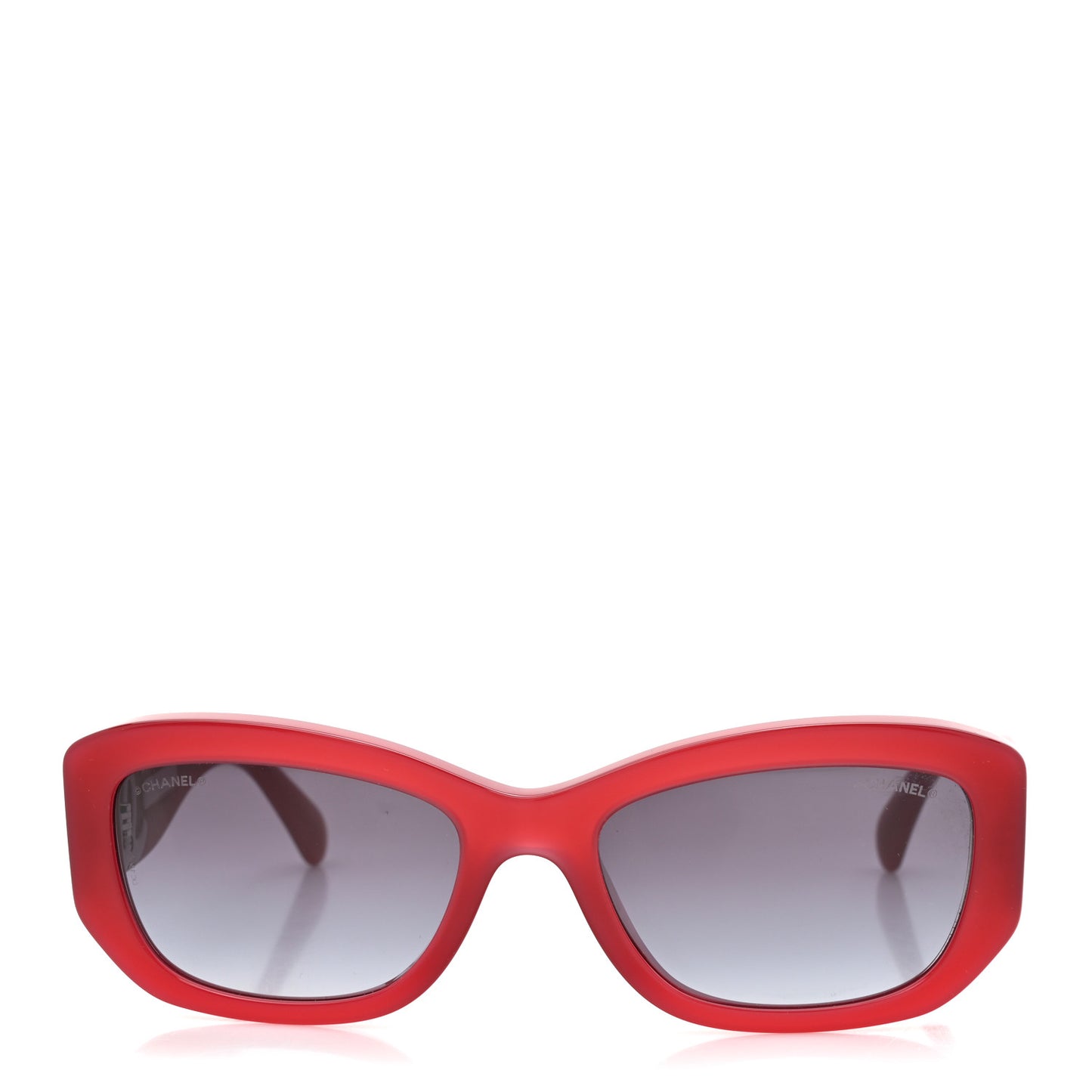 Acetate Rectangle Sunglasses 5493-A Red