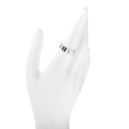Cartier 18K White Gold 5.5mm LOVE Ring 57 8 2 of 5