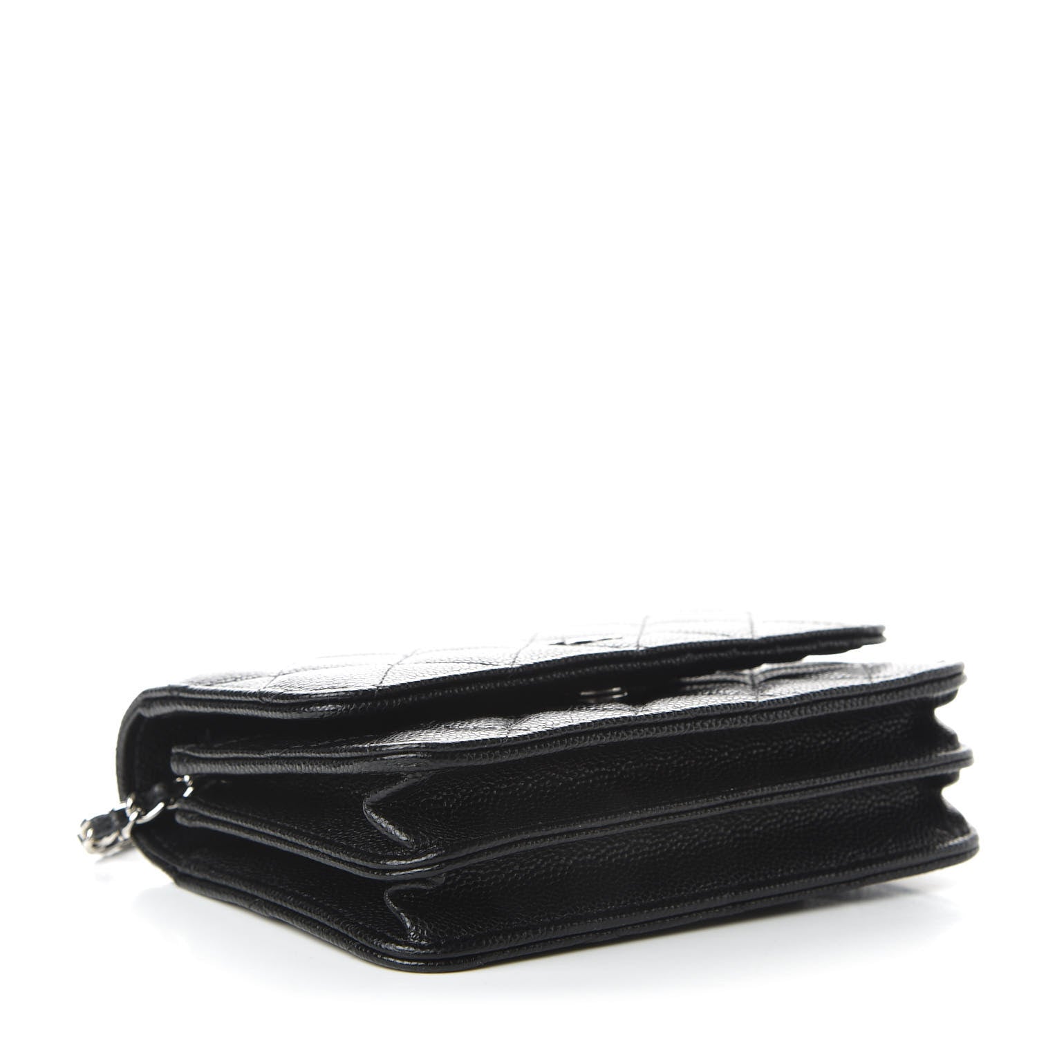 Chanel Caviar Quilted Mini Wallet On Chain WOC Black 4 of 10