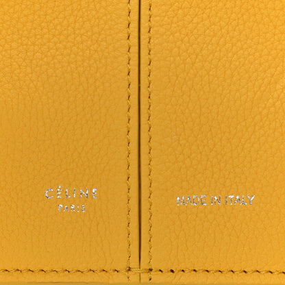 Celine Baby Grained Calfskin Small Tri-Fold Bag Citrus 6 of 8