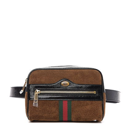 Gucci Suede Small Ophidia Belt Bag 95 38 Brown 1 of 9