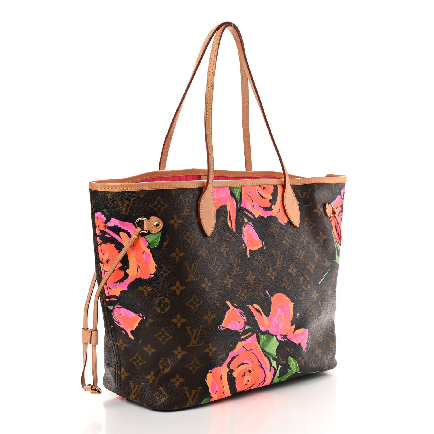 Louis Vuitton Monogram Roses Neverfull MM 3 of 9
