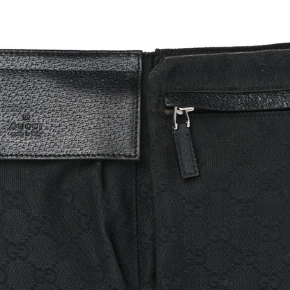 Gucci GG Monogram Double Pocket Belt Bag Black 9 of 14