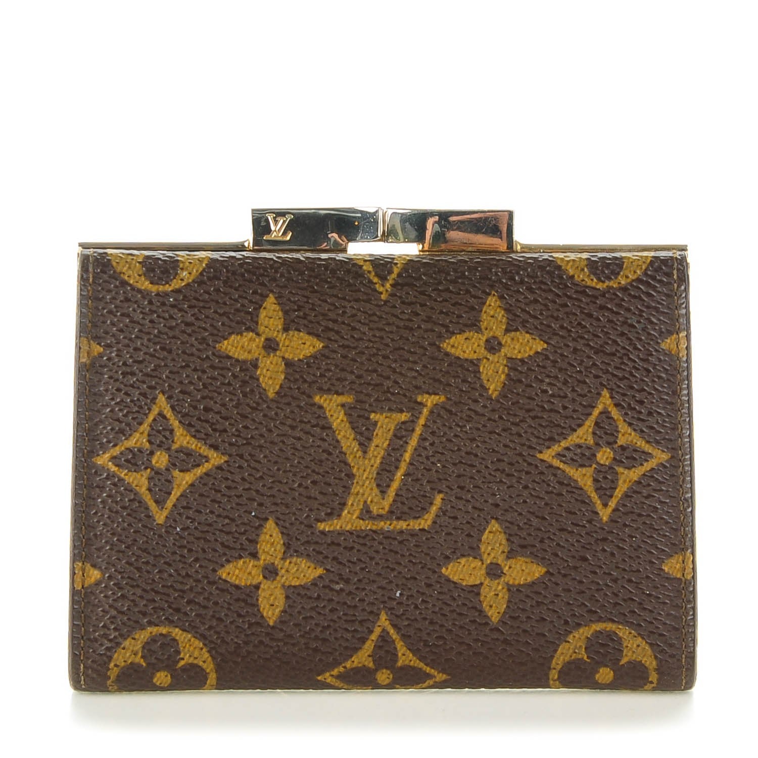 Louis Vuitton Monogram French Kiss Lock Coin Purse 1 of 8