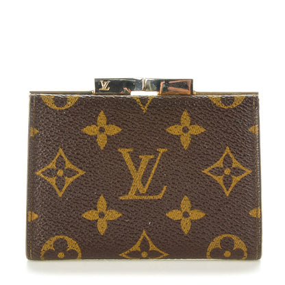 Louis Vuitton Monogram French Kiss Lock Coin Purse 1 of 8