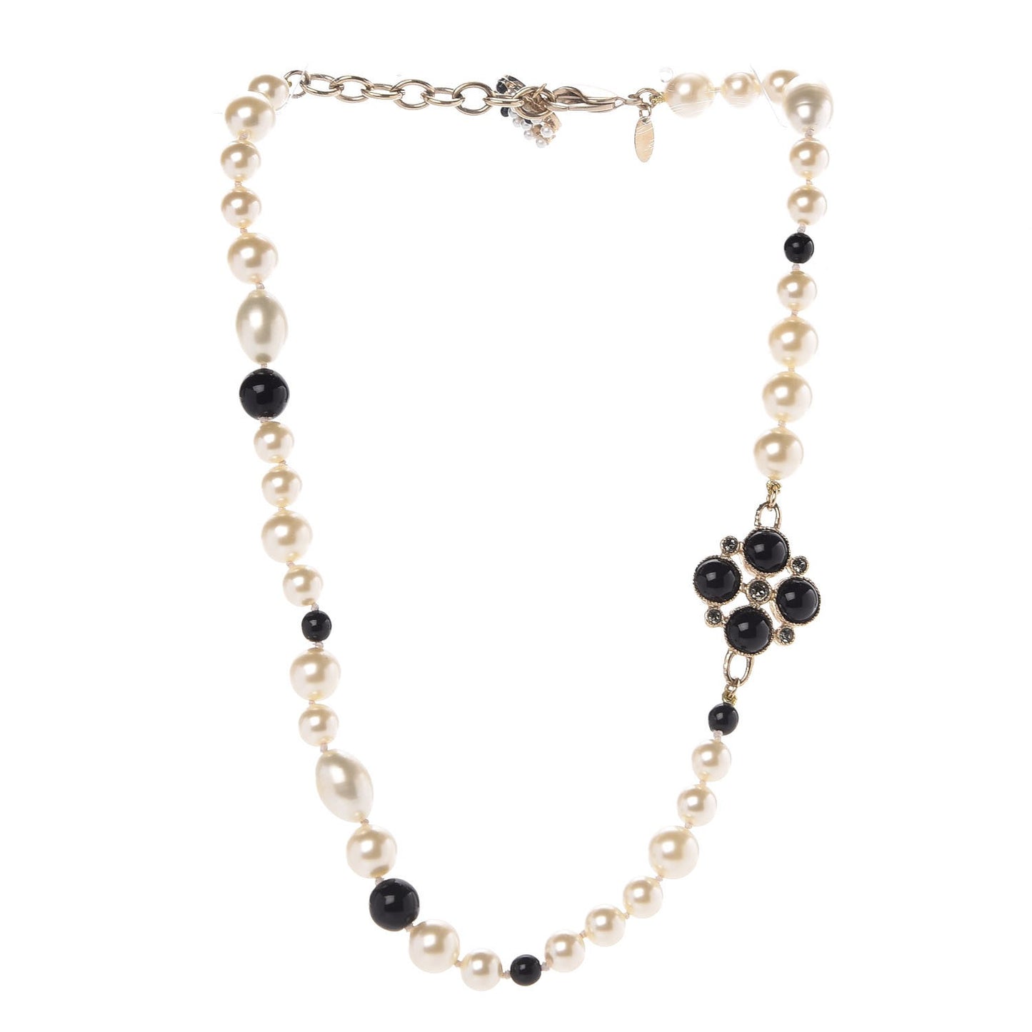 Pearl Enamel Gripoix CC Necklace