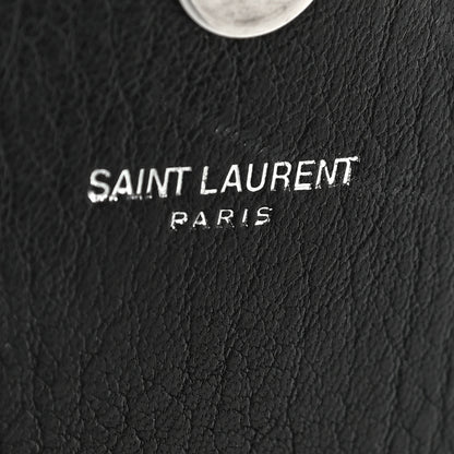 Saint Laurent Calfskin Star Studded Medium Classic Monogram Kate Tassel Satchel Black 6 of 12