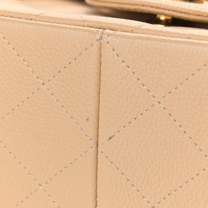 Chanel Caviar Quilted Jumbo Double Flap Beige Clair 10 of 13