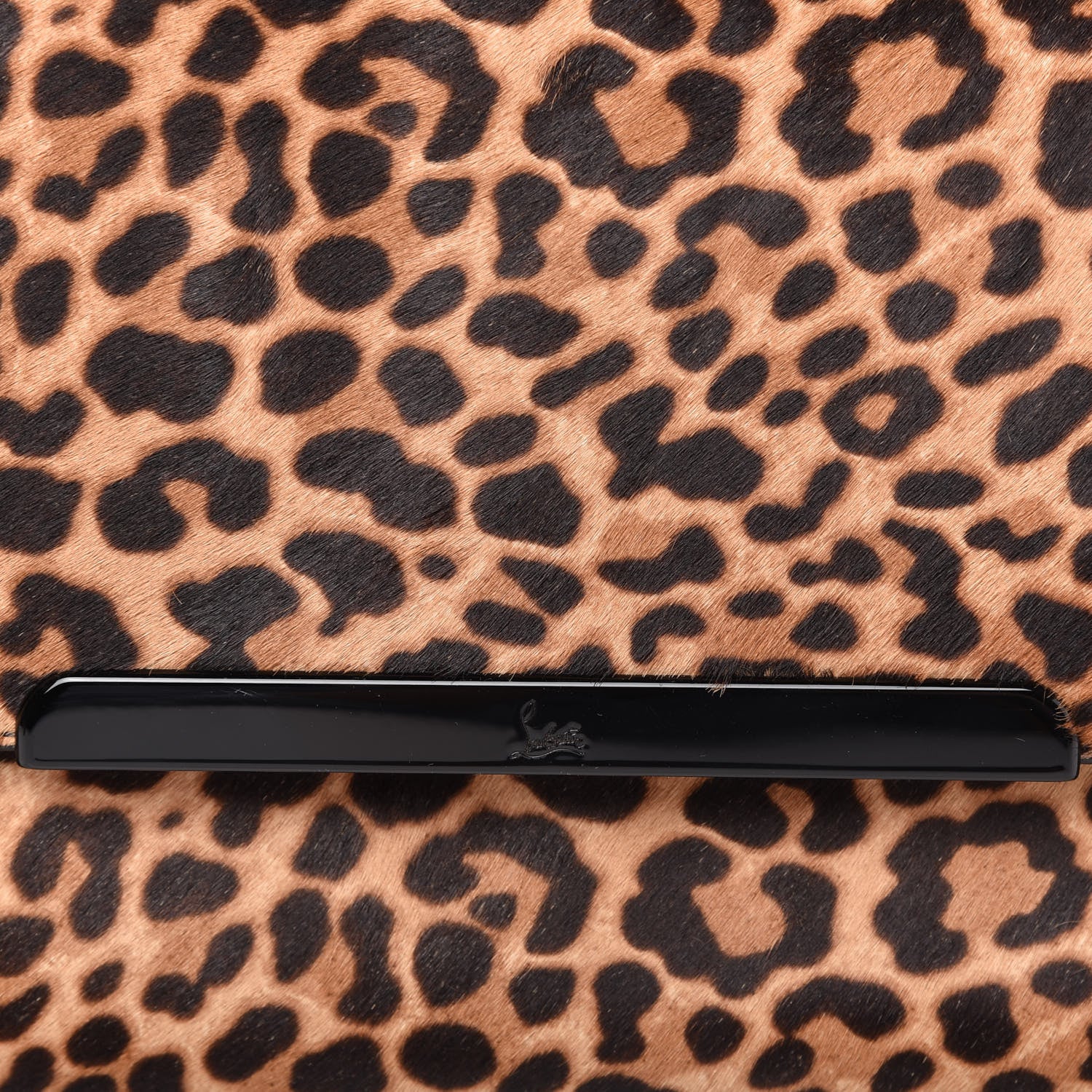 Christian Louboutin Pony Hair Leopard Print Rougissime Clutch 9 of 9