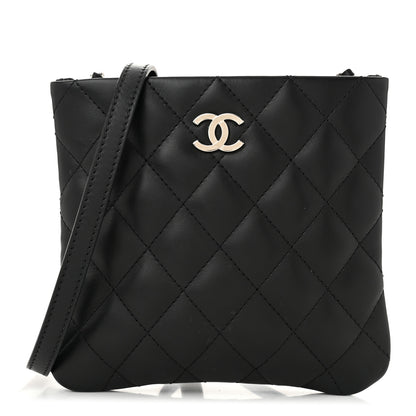 Chanel Lambskin Quilted Crossbody Bag Black 1 of 11