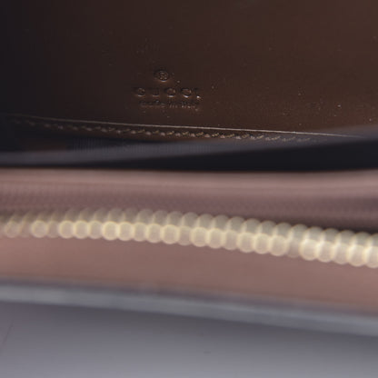 Gucci GG Supreme Monogram Cuoio Toscano Zip Around Wallet Beige Ebony Cuir 6 of 8
