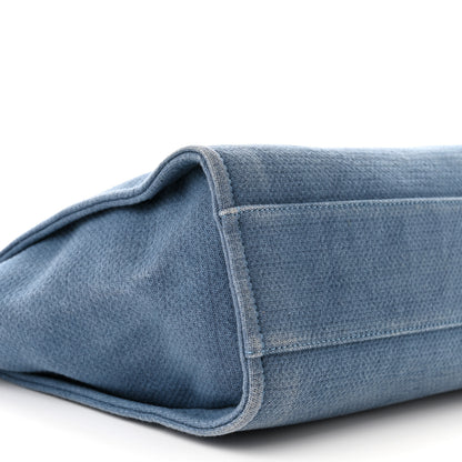 Chanel Canvas Small Deauville Tote Blue 9 of 10