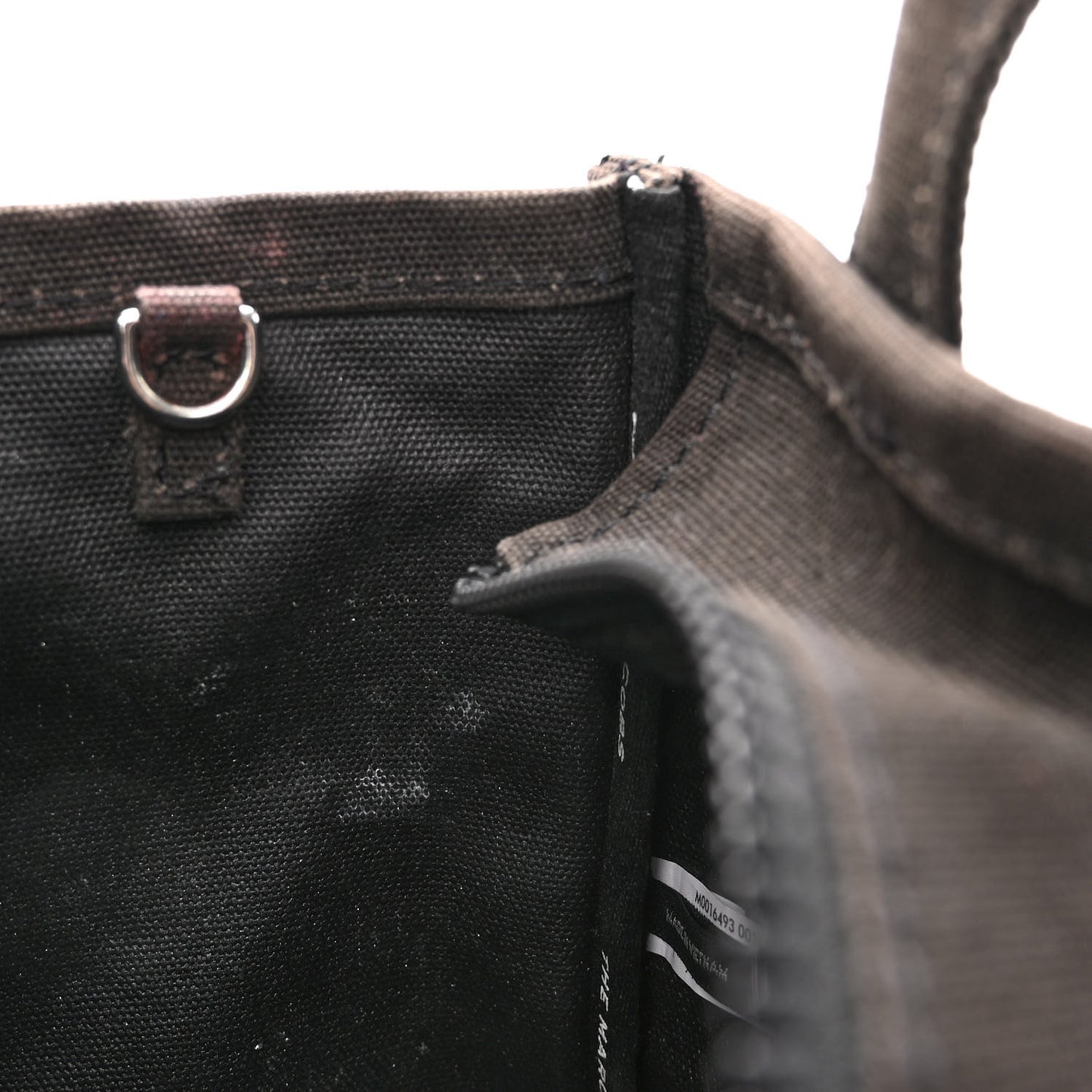 Cotton Canvas Mini The Traveler Tote Bag Black