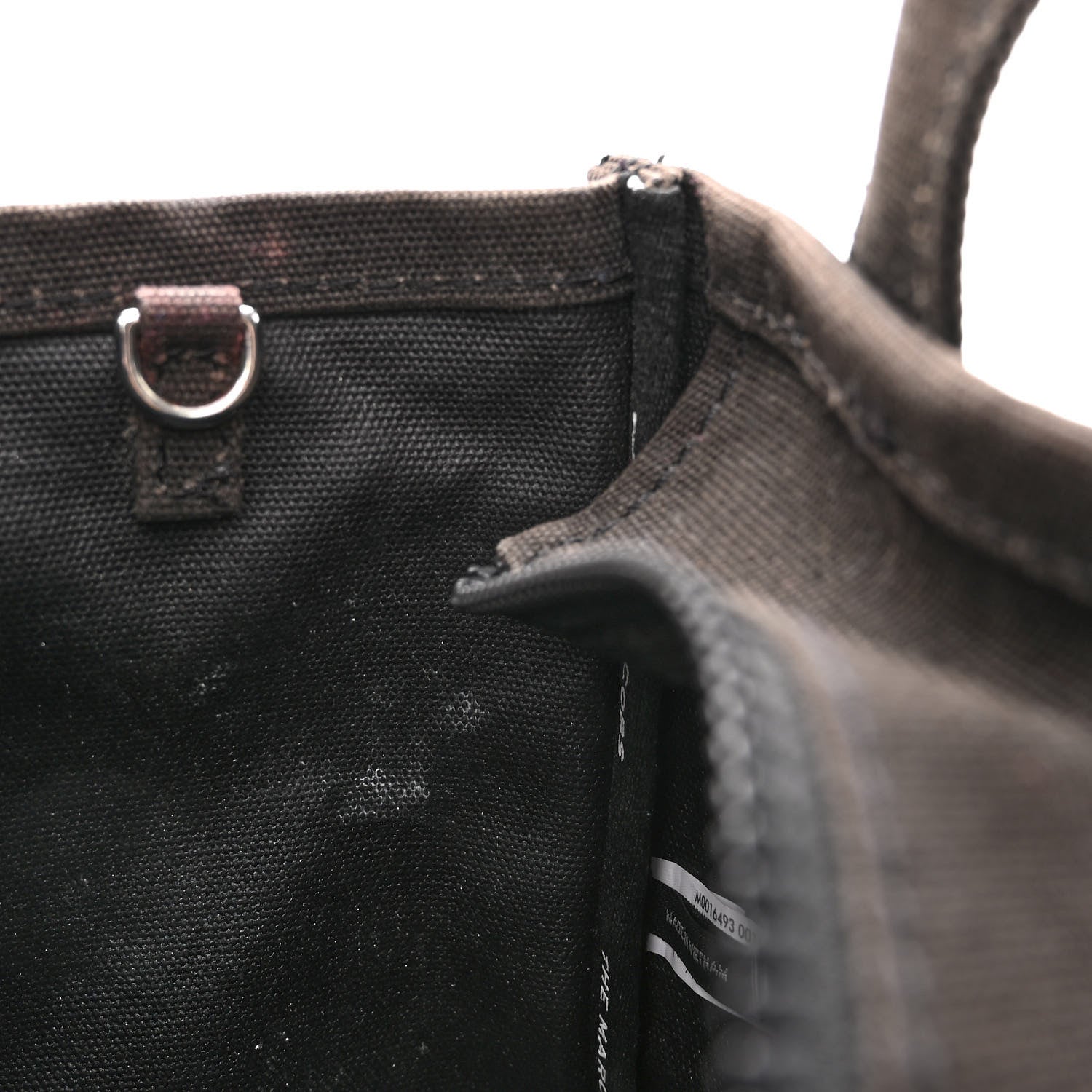Marc Jacobs Cotton Canvas Mini The Traveler Tote Bag Black 10 of 18