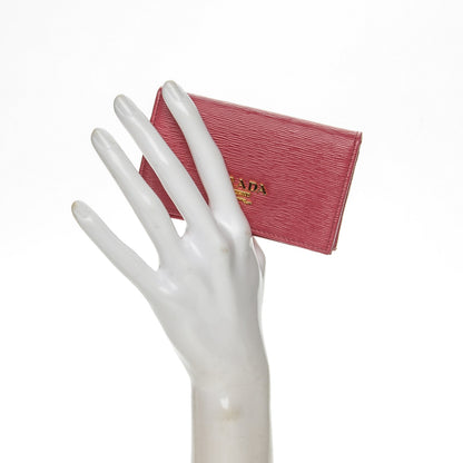 Prada Vitello Move Credit Card Holder Peonia 2 of 6
