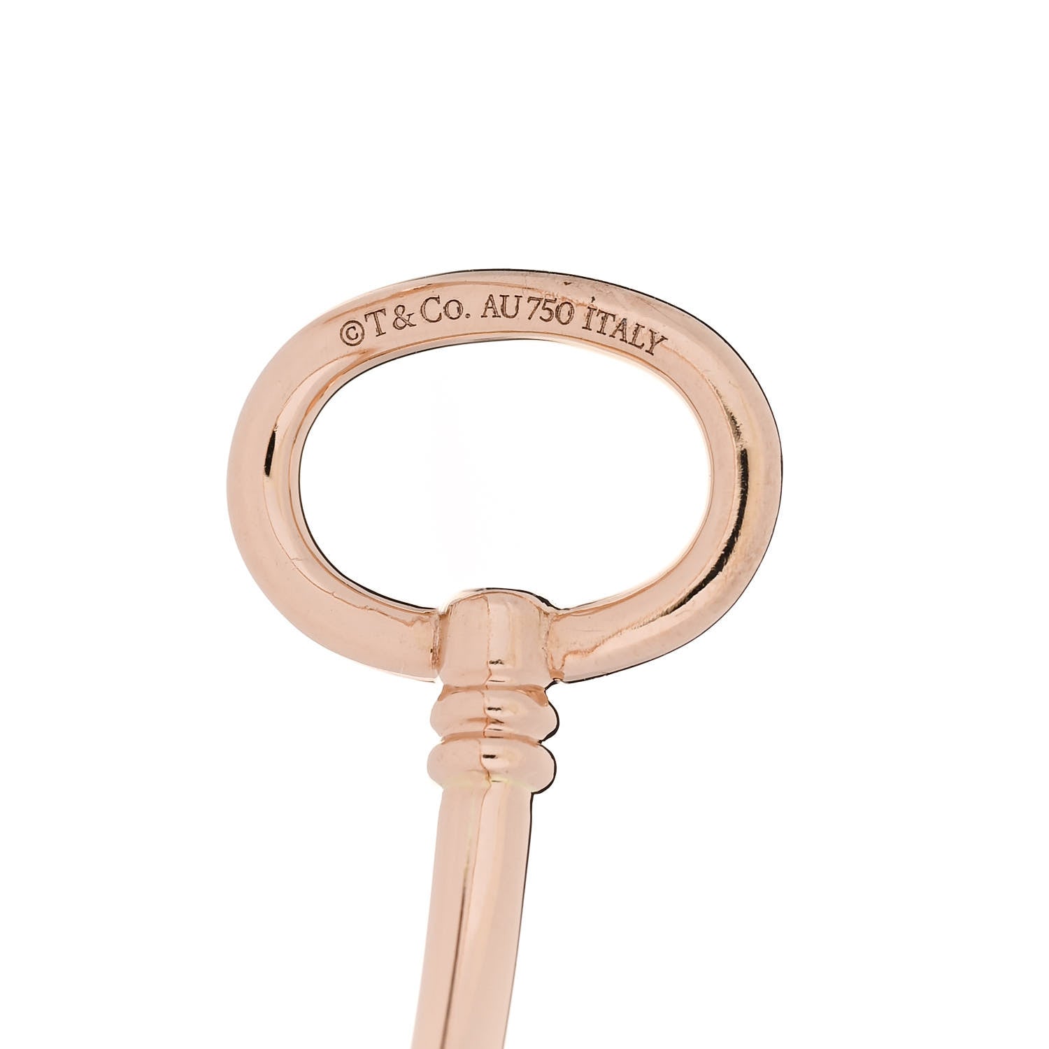 Tiffany 18K Rose Gold Keys Wire Bracelet 3 of 5