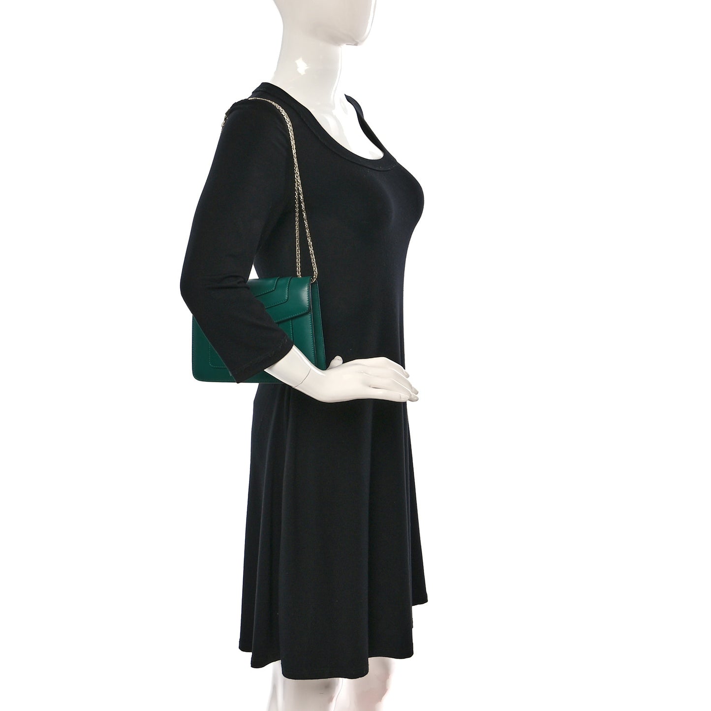 Calfskin Serpenti Forever Crossbody Bag Emerald Green