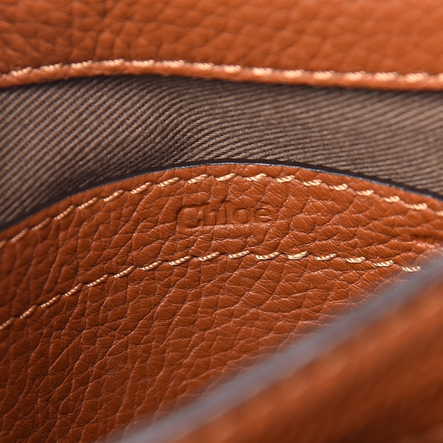 Chloe Calfskin Mini Marcie Round Crossbody Bag Tan 6 of 13