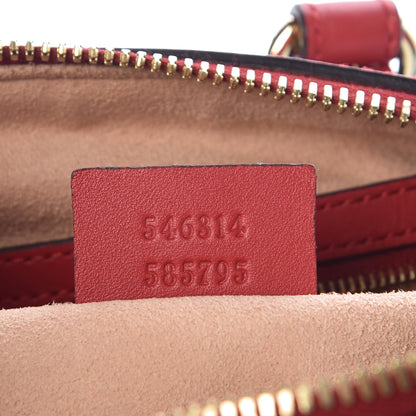 Gucci GG Supreme Monogram Blooms Small Boston Beige Blue Navy Hibiscus Red 7 of 9