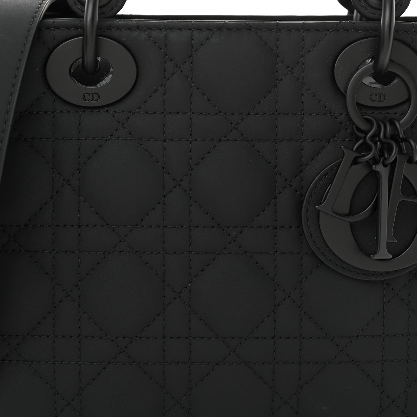 Ultra Matte Calfskin Cannage Small My ABCDior Lady Dior Black