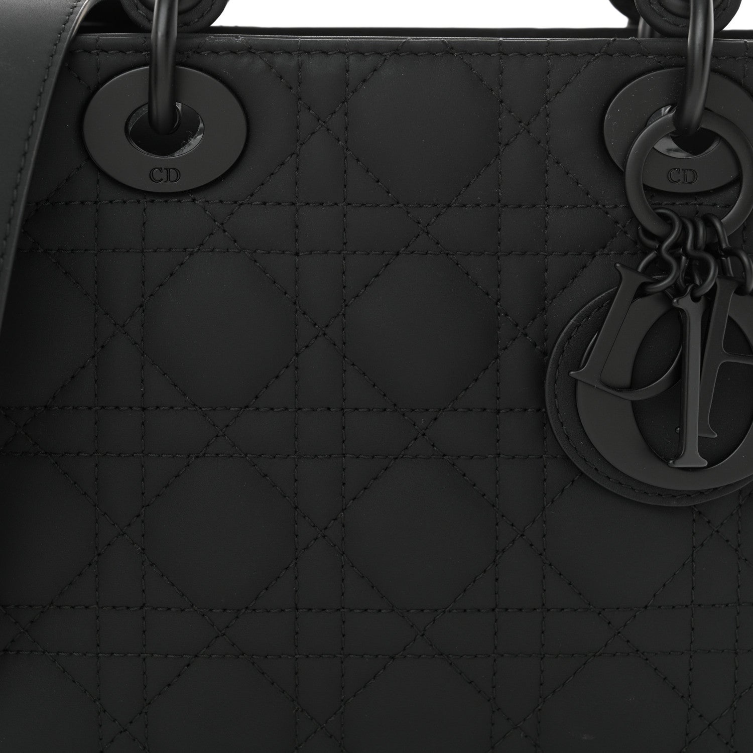 Christian Dior Ultra Matte Calfskin Cannage Small My ABCDior Lady Dior Black 8 of 13