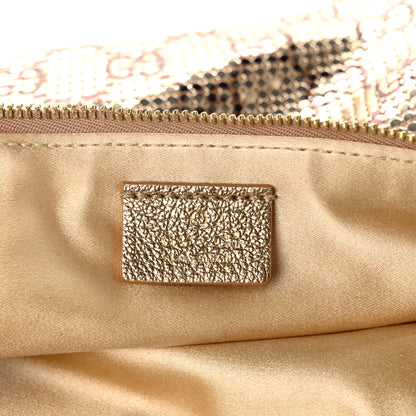 Gucci Metallic Mesh GG Evening Bag Gold Brown 6 of 11