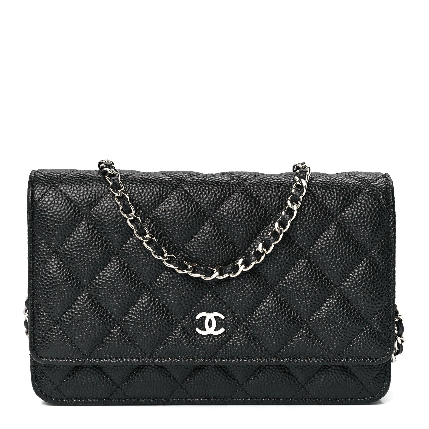 Chanel Caviar Quilted Wallet on Chain WOC Black 1 of 13