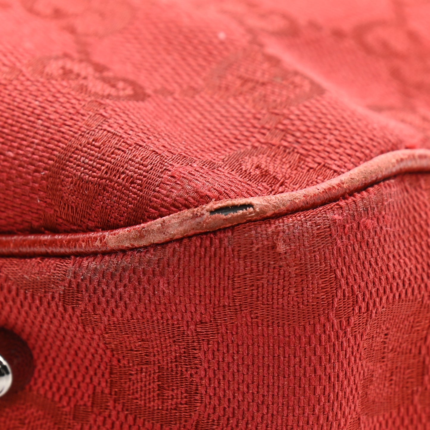 Monogram Medium Tote Red