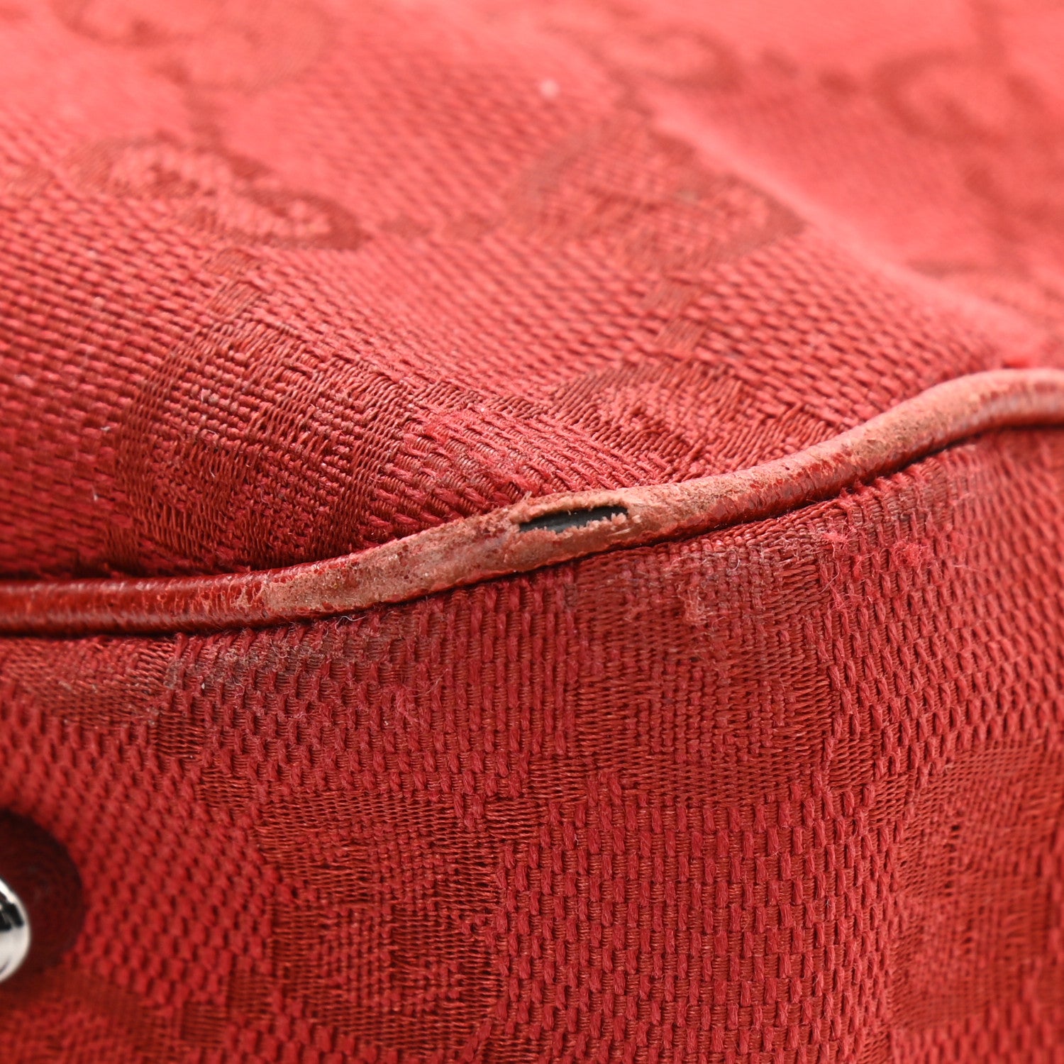 Gucci Monogram Medium Tote Red 17 of 17