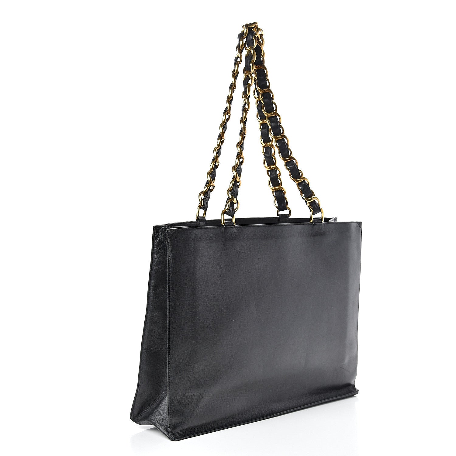 Chanel Lambskin CC Tote Black 3 of 15