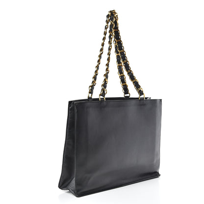 Chanel Lambskin CC Tote Black 3 of 15