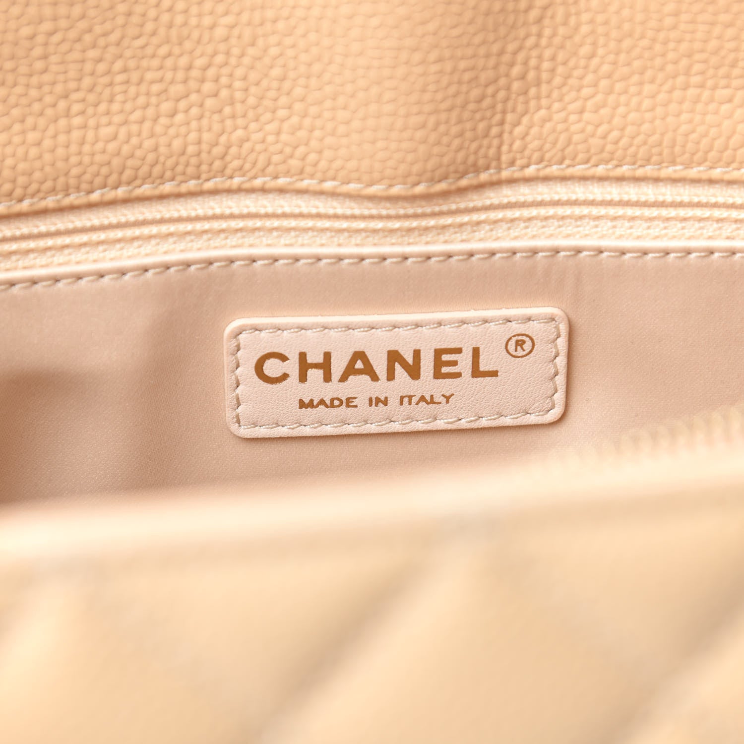 Chanel Caviar Quilted Grand Shopping Tote GST Beige Clair 8 of 11