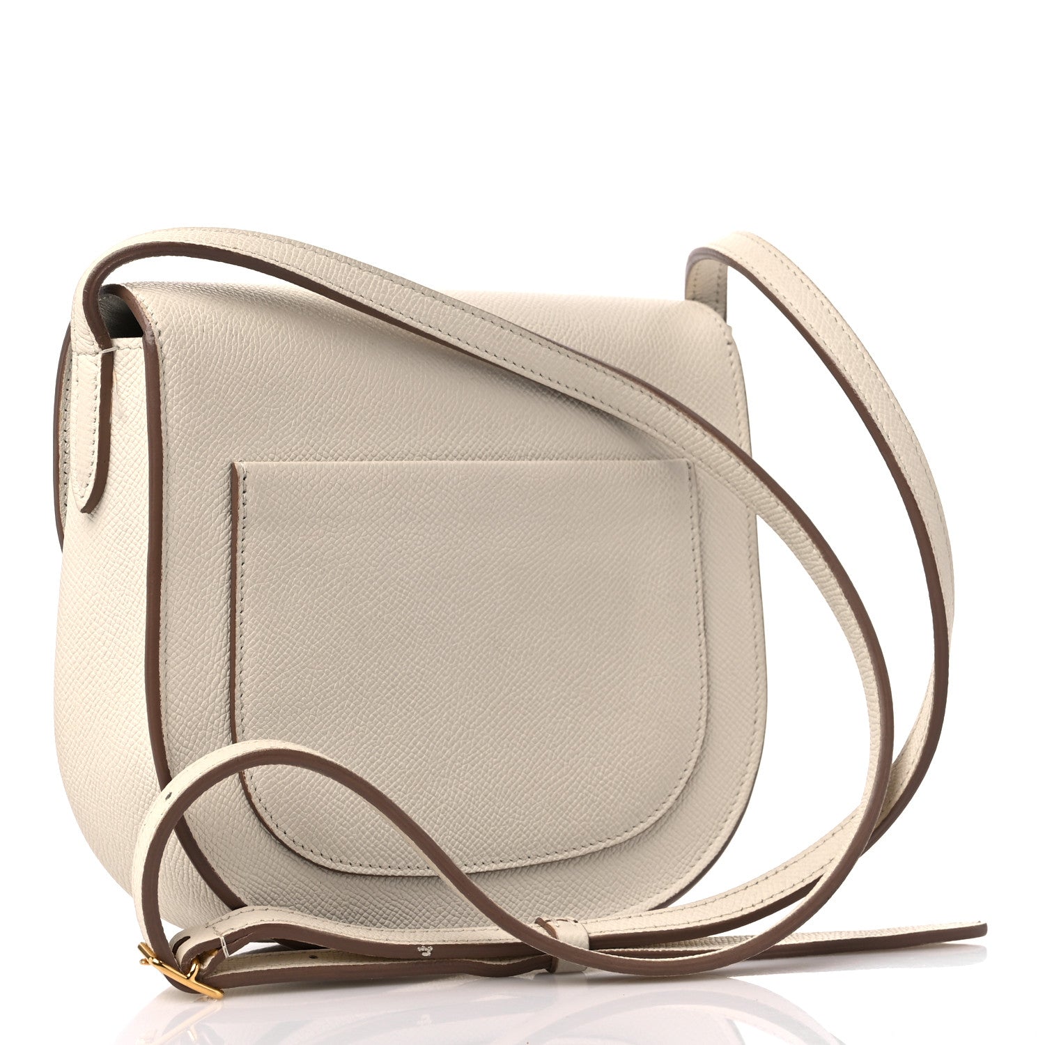 Celine Grained Calfskin Small Trotteur White 3 of 14
