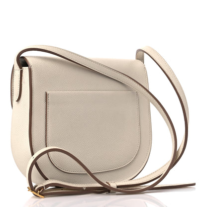 Celine Grained Calfskin Small Trotteur White 3 of 14