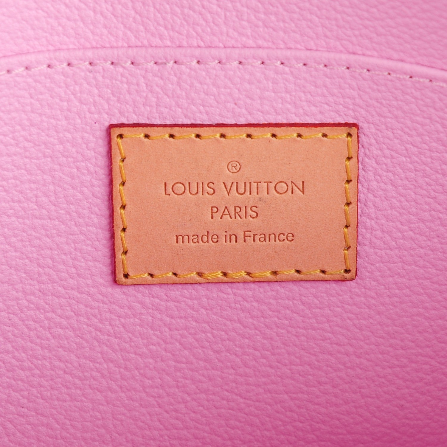 Louis Vuitton Monogram Multicolor Cosmetic Pouch White Litchi 6 of 7